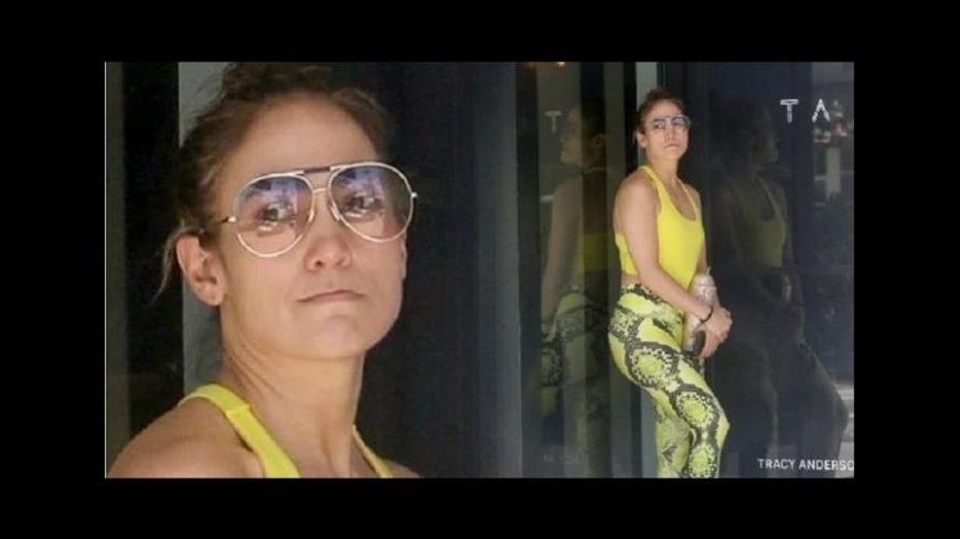 Jennifer López se molesta con un paparazzi mientras esperaba para entrar al gym